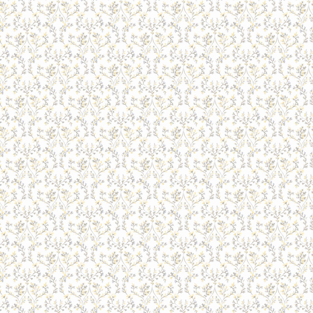 Galerie Ogee Floral Yellow Wallpaper