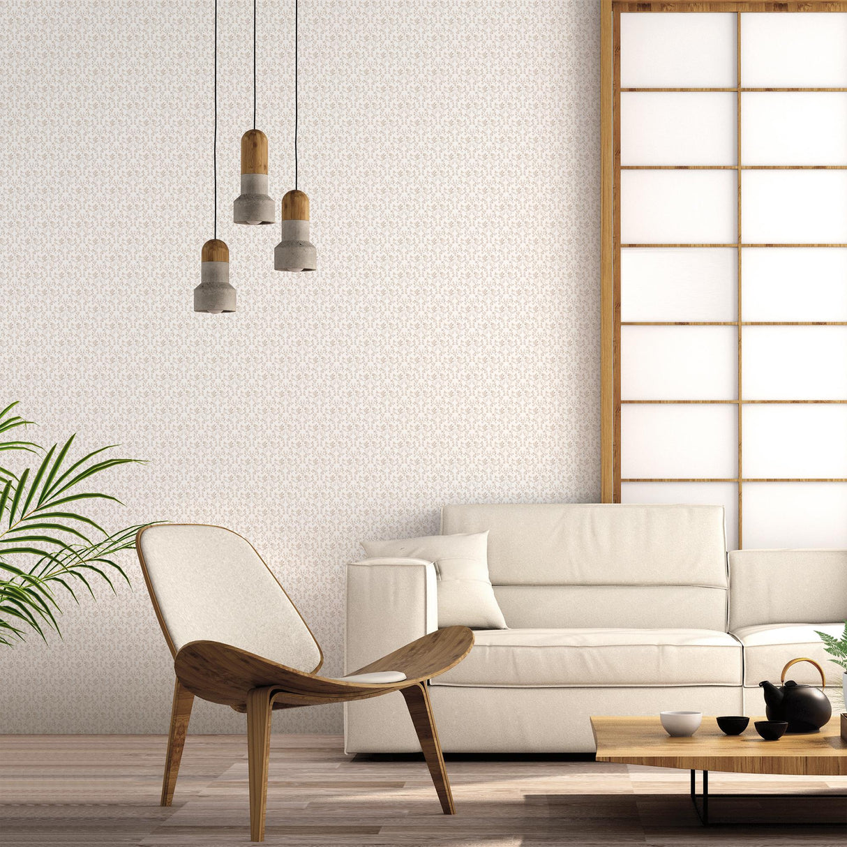 Galerie Ogee Floral Bronze Brown Wallpaper