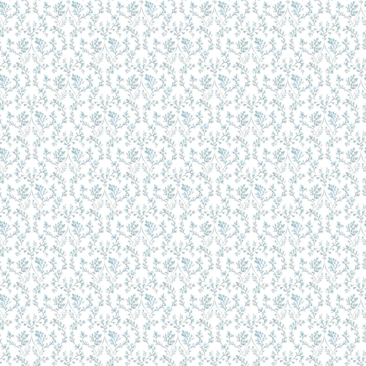 Galerie Ogee Floral Blue Wallpaper