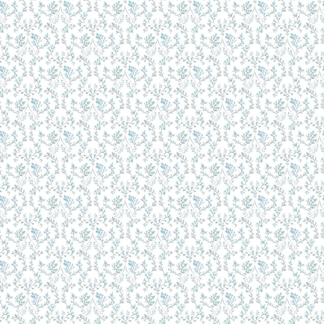 Galerie Ogee Floral Blue Wallpaper