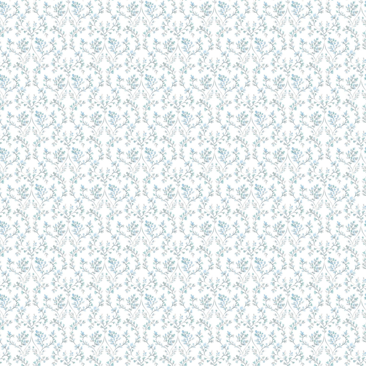 Galerie Ogee Floral Blue Wallpaper