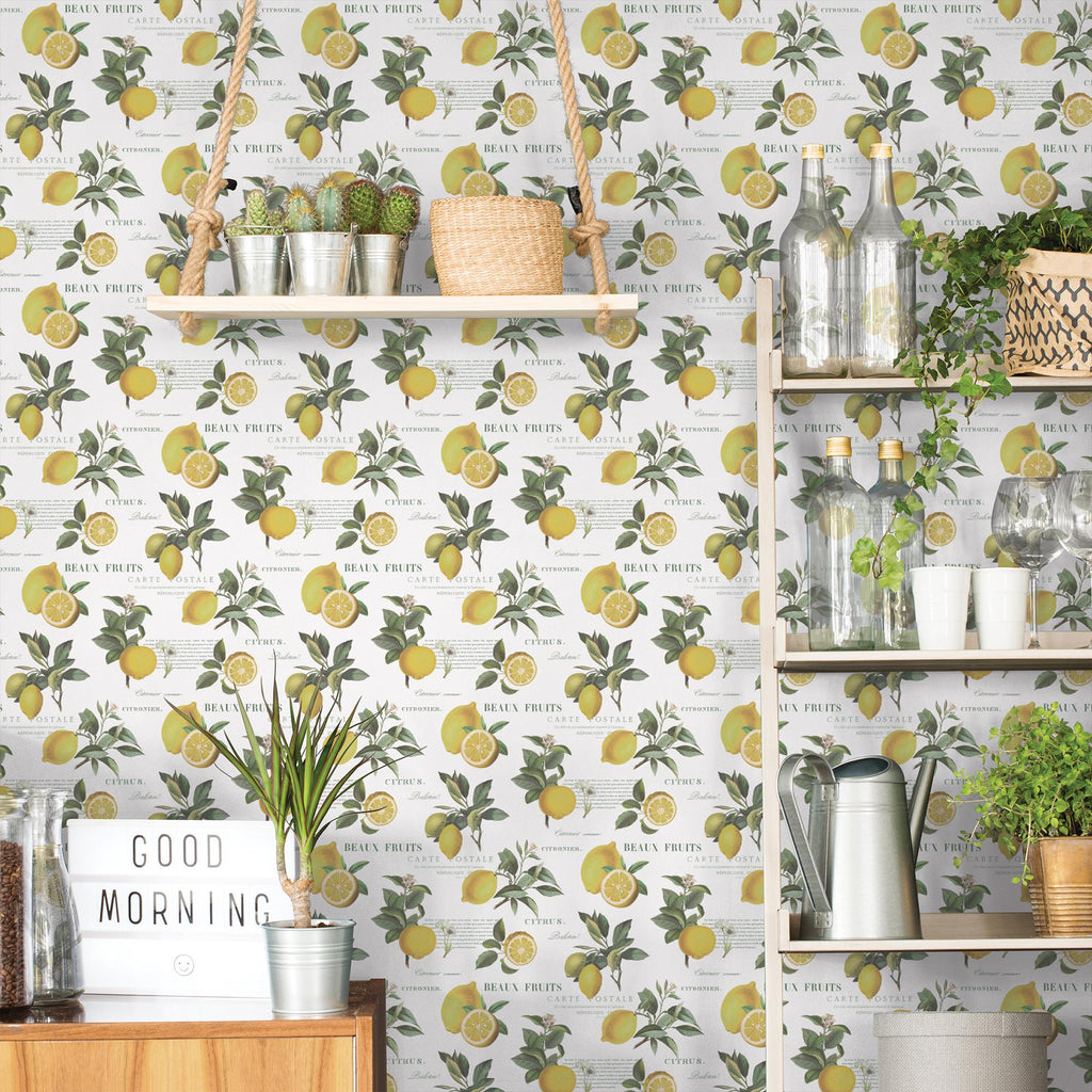 Galerie Citron Botanical Yellow Wallpaper