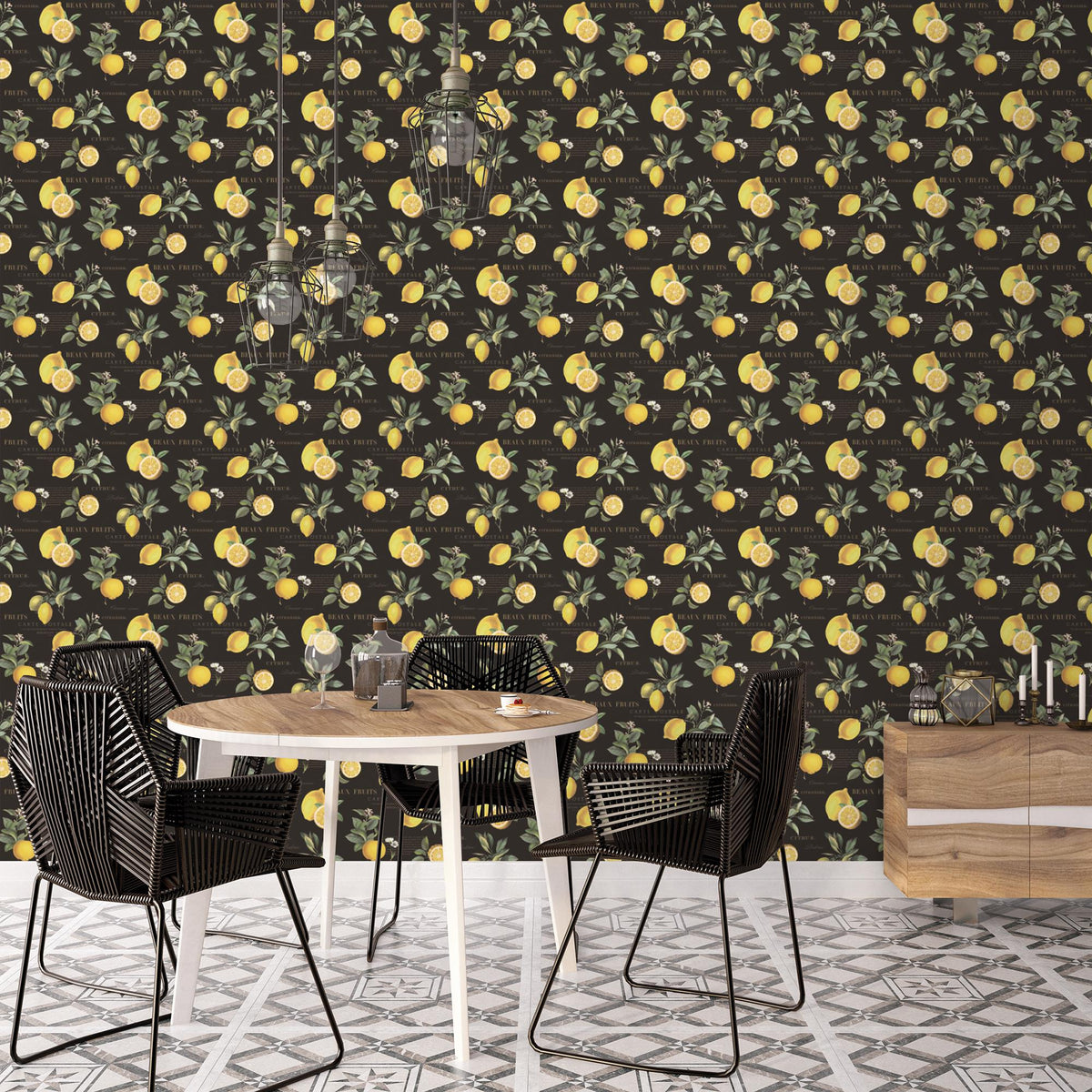 Galerie Citron Botanical Black Wallpaper