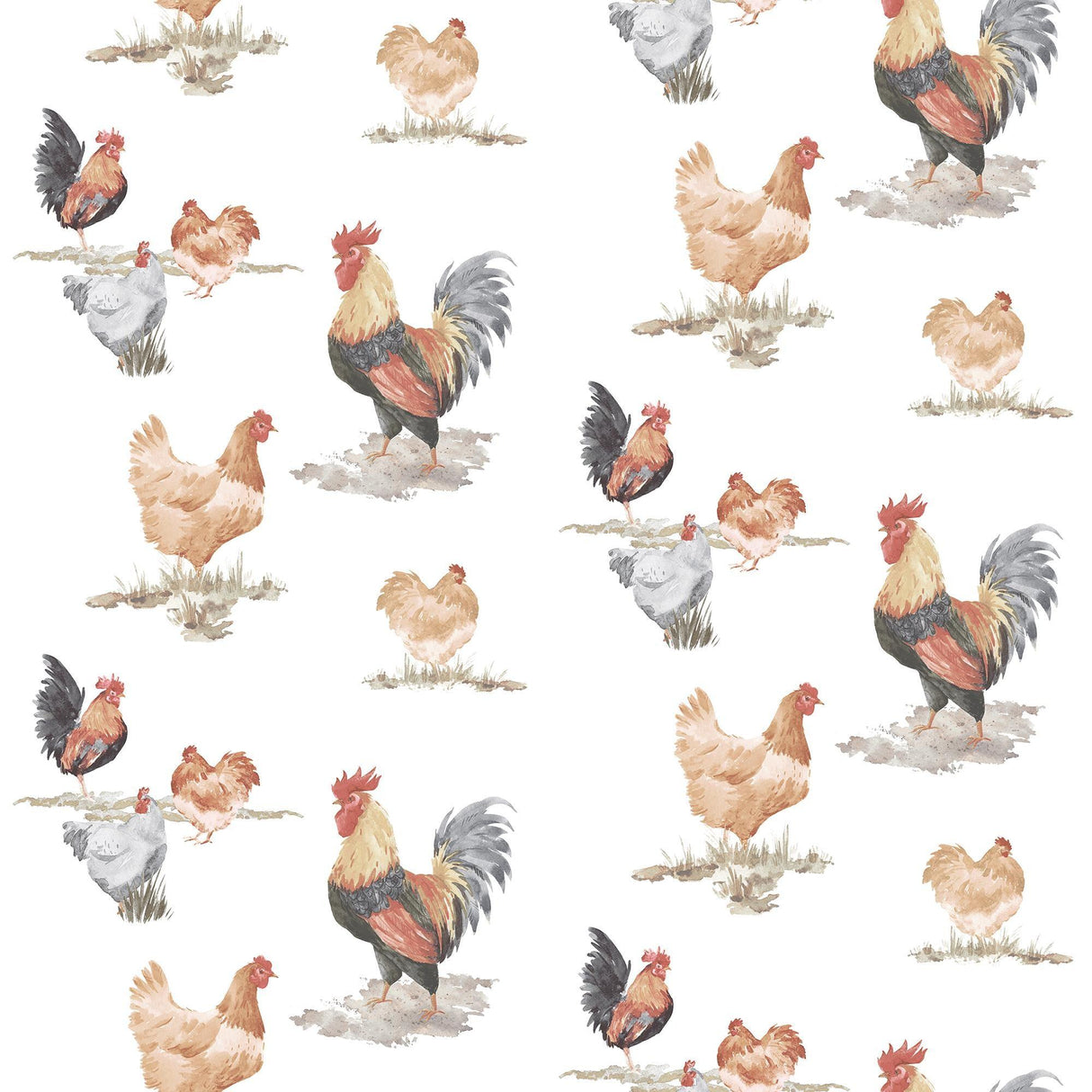 Galerie Free Range Red Wallpaper