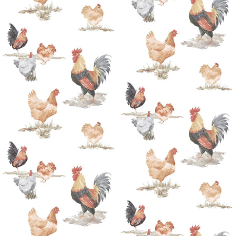 Galerie Free Range Red Wallpaper