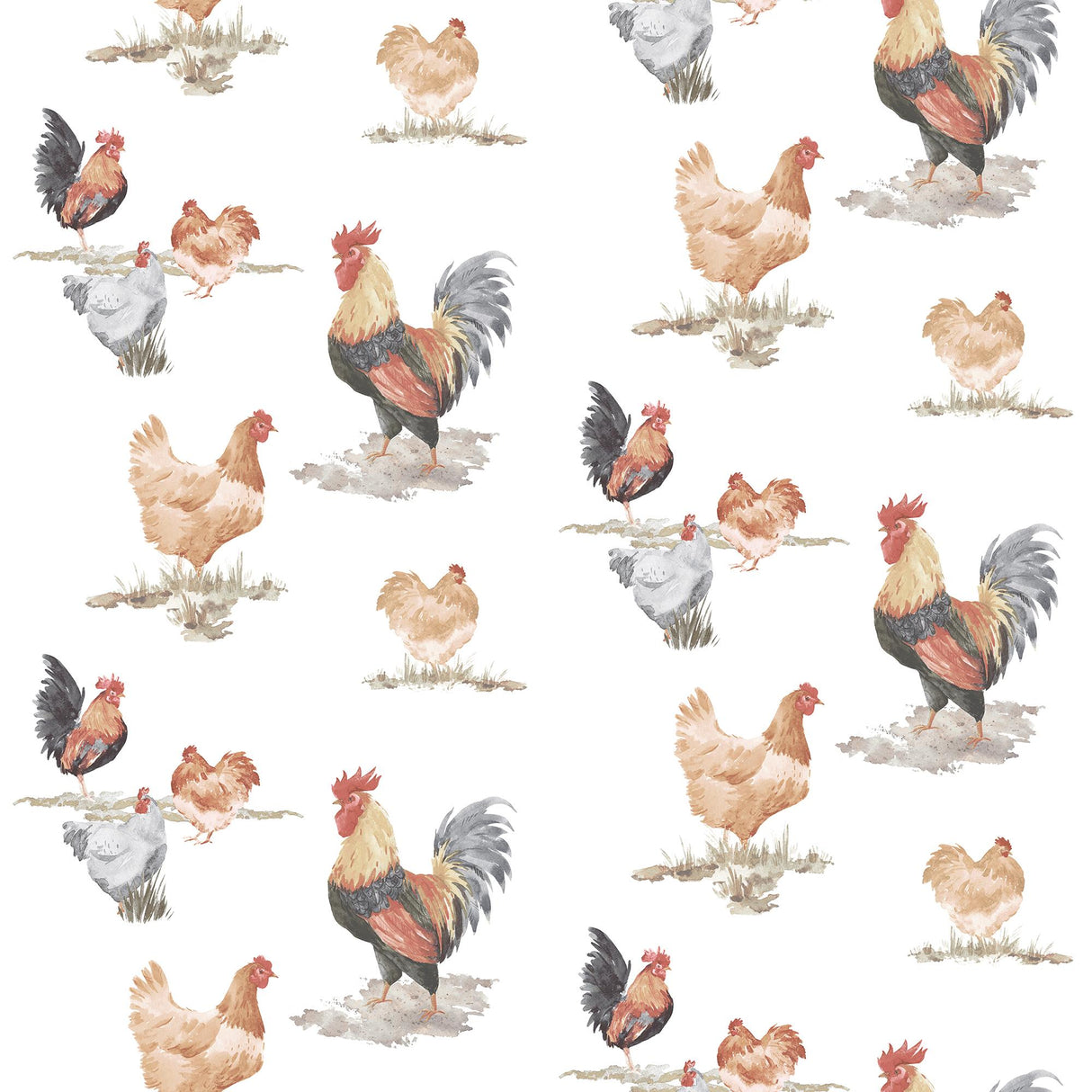 Galerie Free Range Red Wallpaper