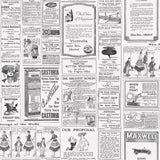 Galerie Newspaper Black Wallpaper