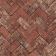 Galerie Herringbone Brick Red Wallpaper