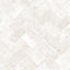 Galerie Herringbone Brick Beige Wallpaper