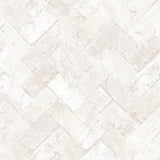 Galerie Herringbone Brick Beige Wallpaper