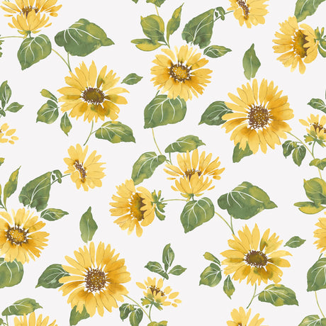 Galerie Sunflower Trail Yellow Wallpaper