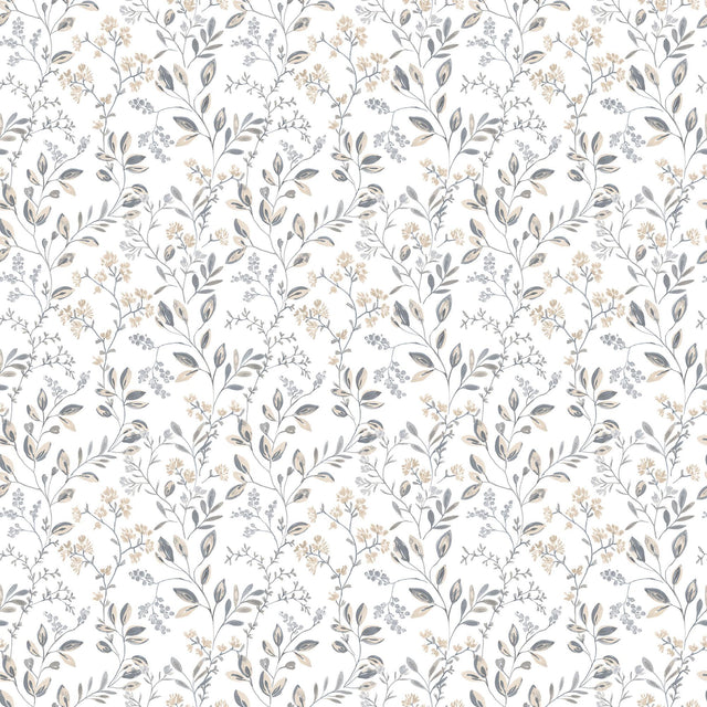 Galerie Spring Leaf Trail Beige Wallpaper