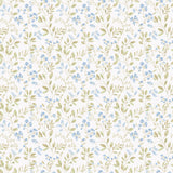 Galerie Spring Leaf Trail Blue Wallpaper