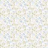 Galerie Spring Leaf Trail Blue Wallpaper