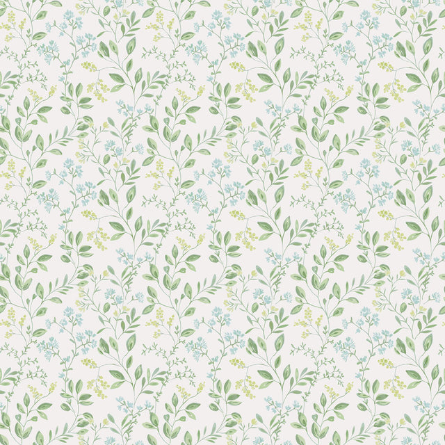 Galerie Spring Leaf Trail Green Wallpaper