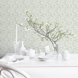 Galerie Spring Leaf Trail Green Wallpaper