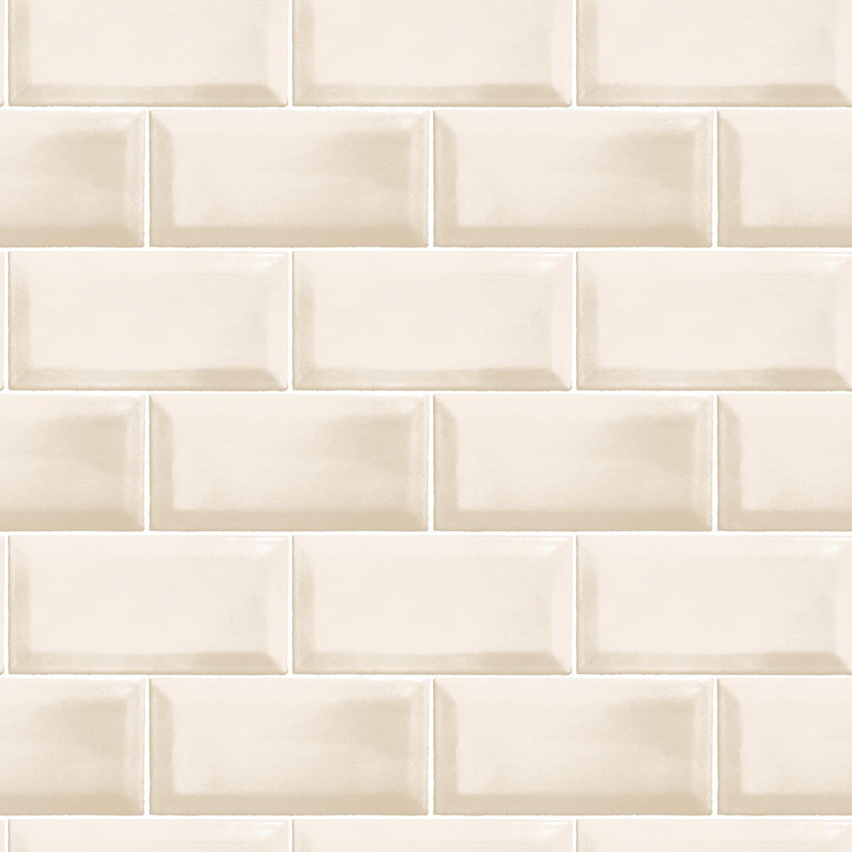 Galerie Metro Tile Beige Wallpaper