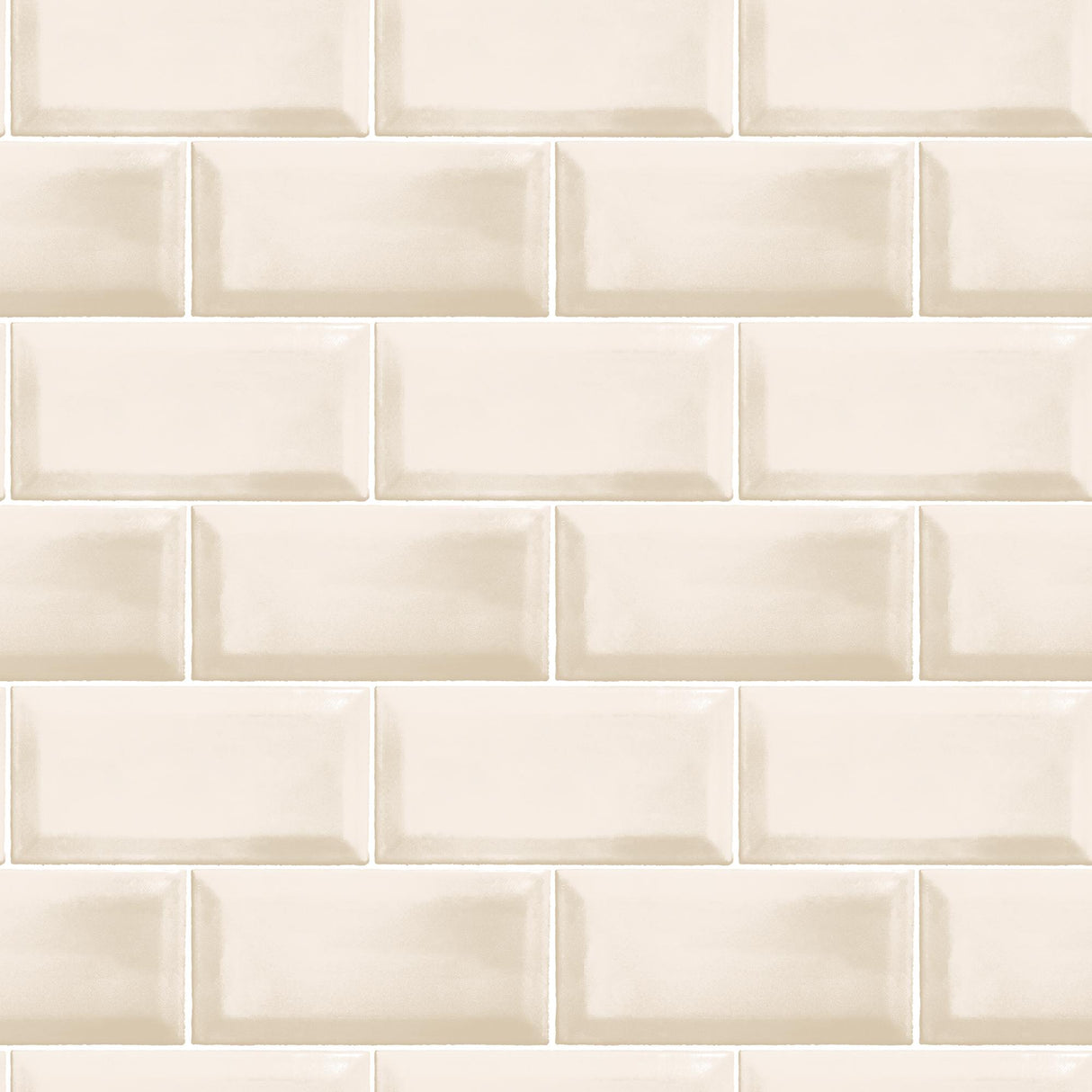 Galerie Metro Tile Beige Wallpaper