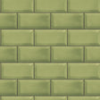 Galerie Metro Tile Green Wallpaper