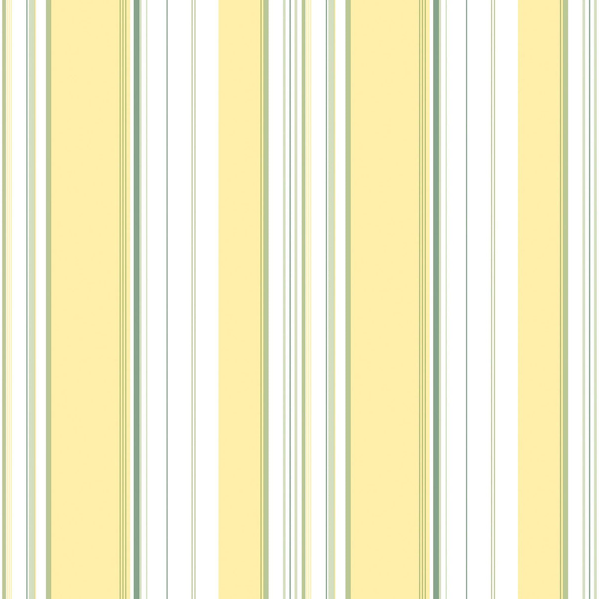 Galerie Multi Stripe Yellow Wallpaper