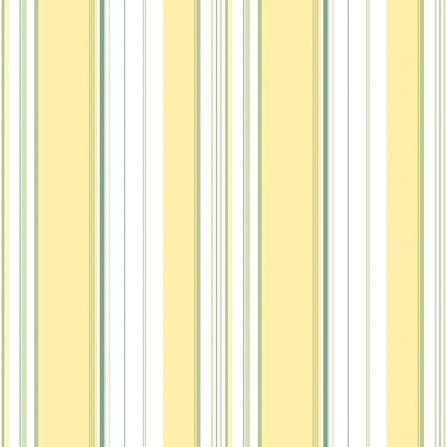 Galerie Multi Stripe Yellow Wallpaper
