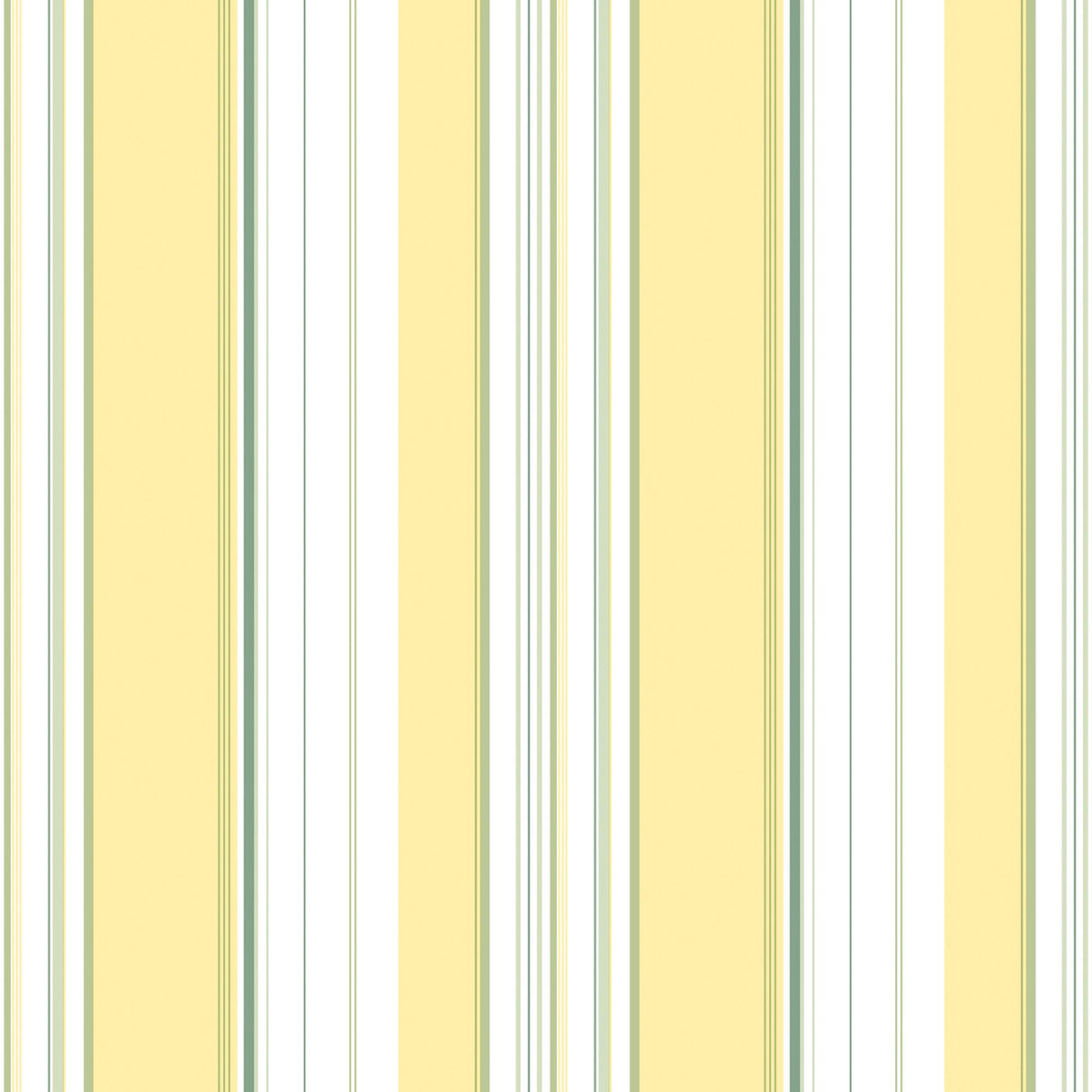 Galerie Multi Stripe Yellow Wallpaper