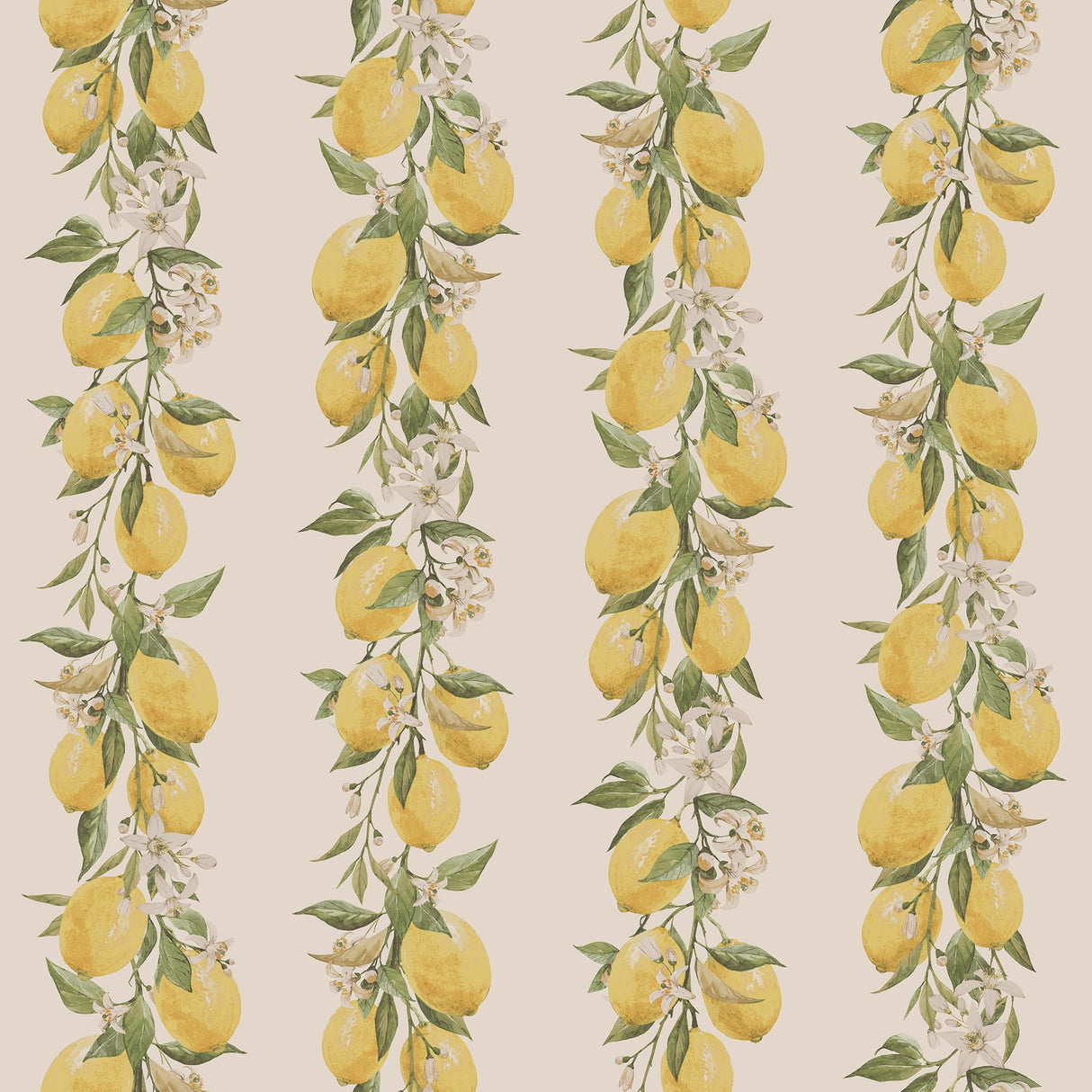 Galerie Lemon Stripe Yellow Wallpaper