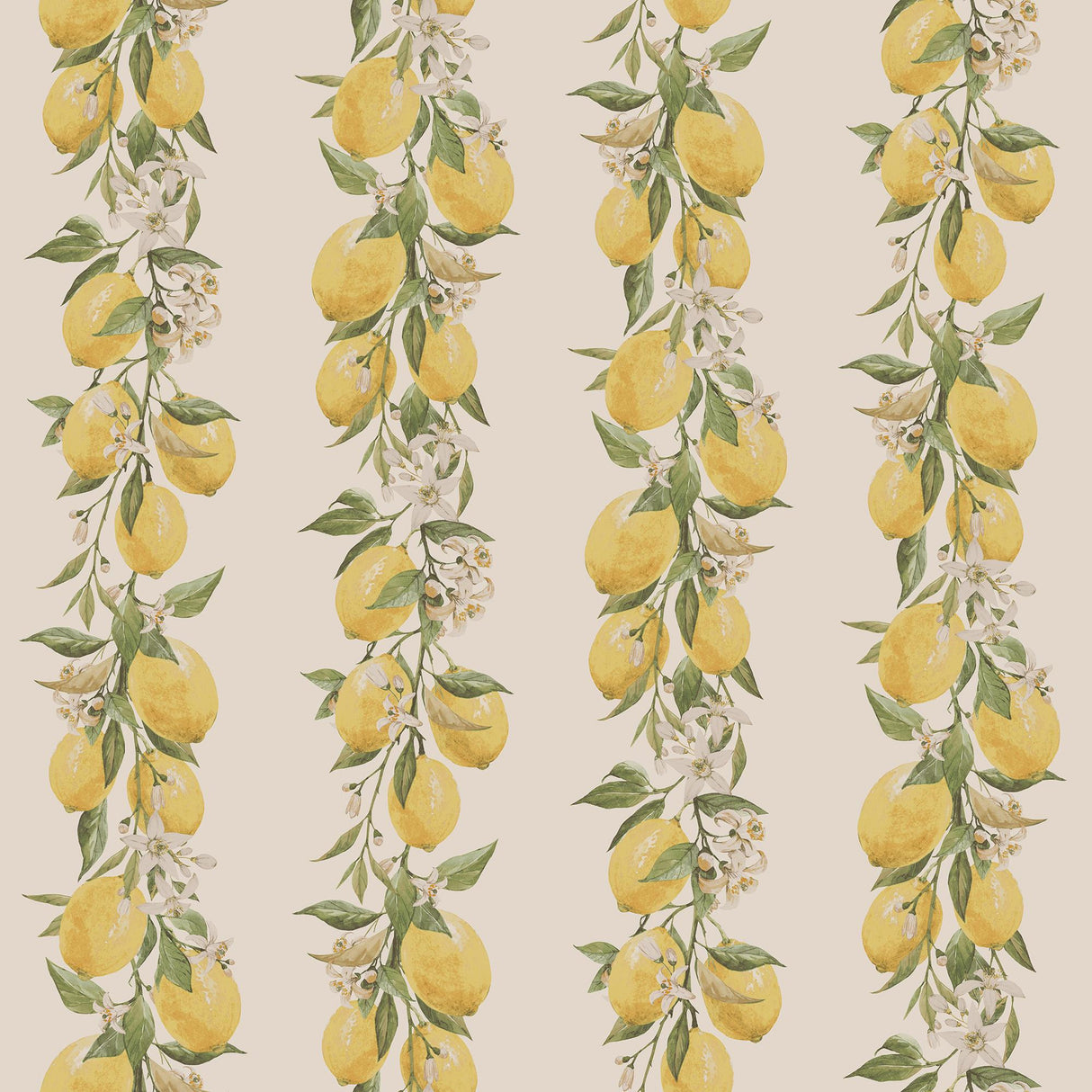 Galerie Lemon Stripe Yellow Wallpaper