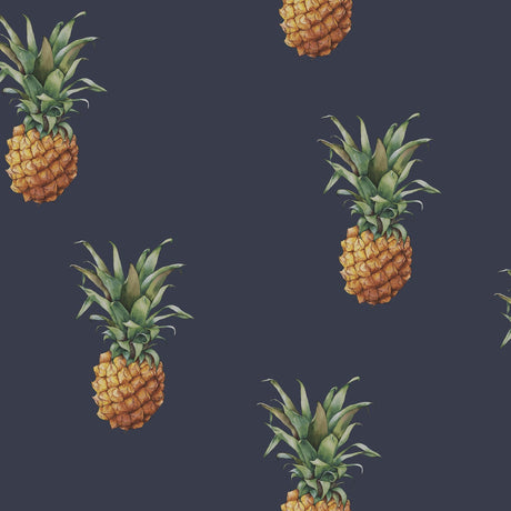 Galerie Pineapples Blue Wallpaper