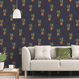 Galerie Pineapples Blue Wallpaper