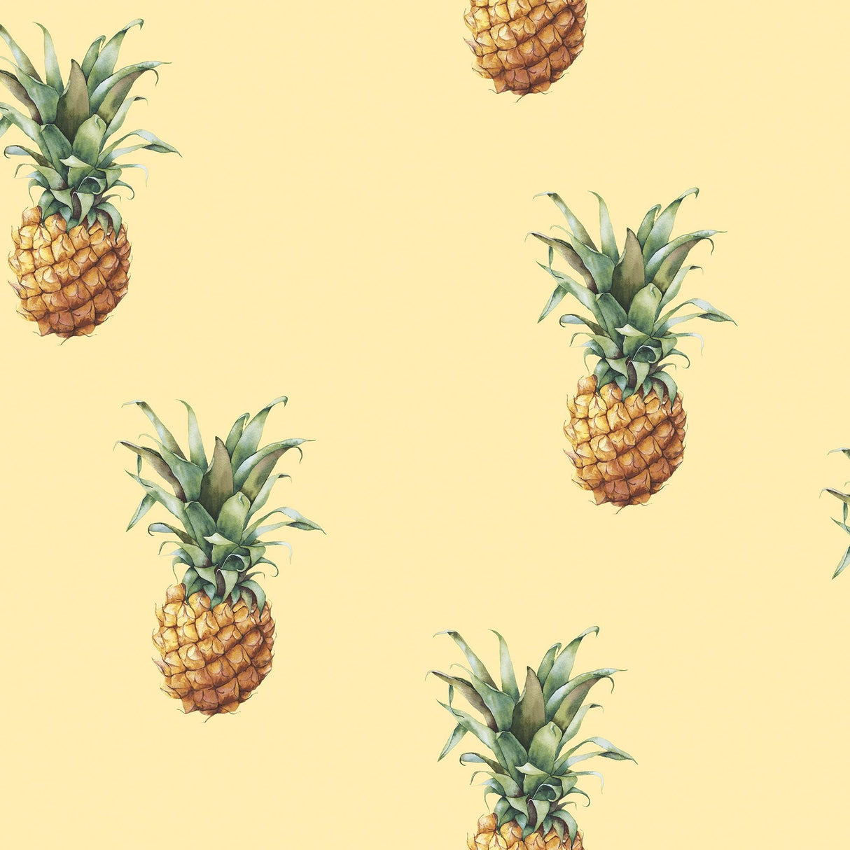 Galerie Pineapples Yellow Wallpaper
