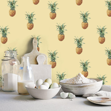 Galerie Pineapples Yellow Wallpaper