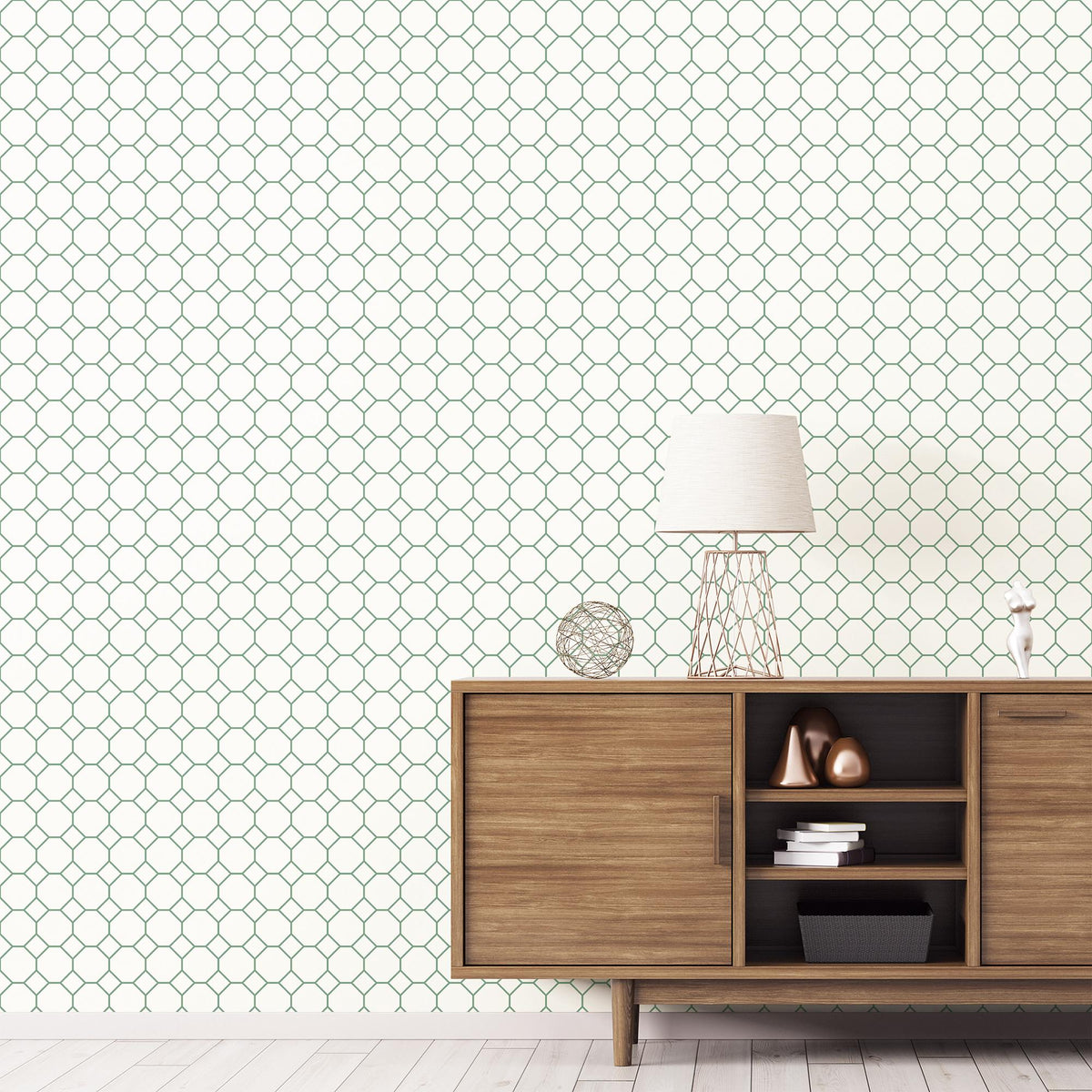 Galerie Bee Hive Green Wallpaper