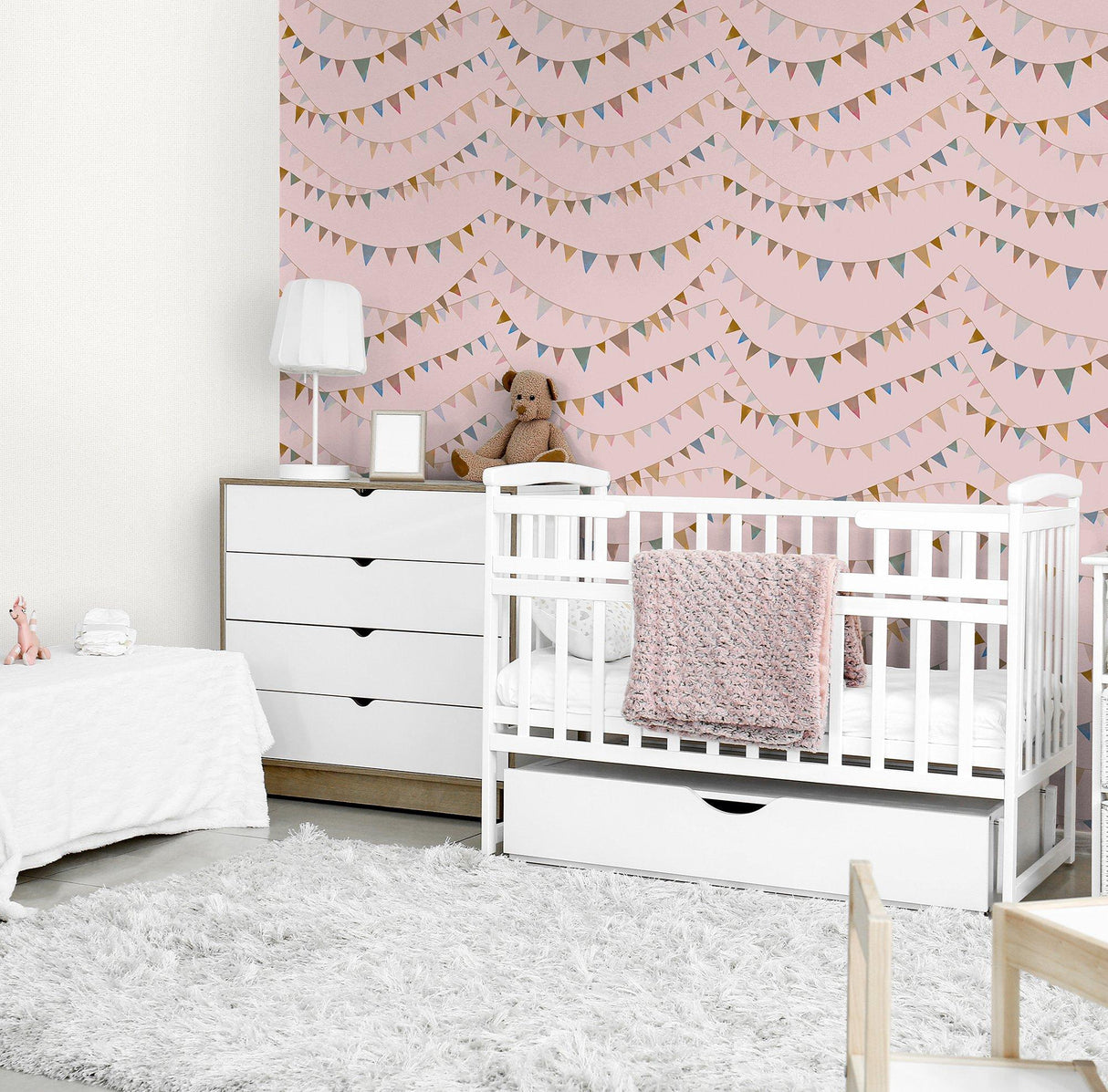 Galerie 26822 Great Kids Garland Pink Wallpaper 26822 Pink Wallpaper