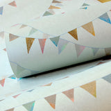 Galerie Garland Silver Grey Wallpaper