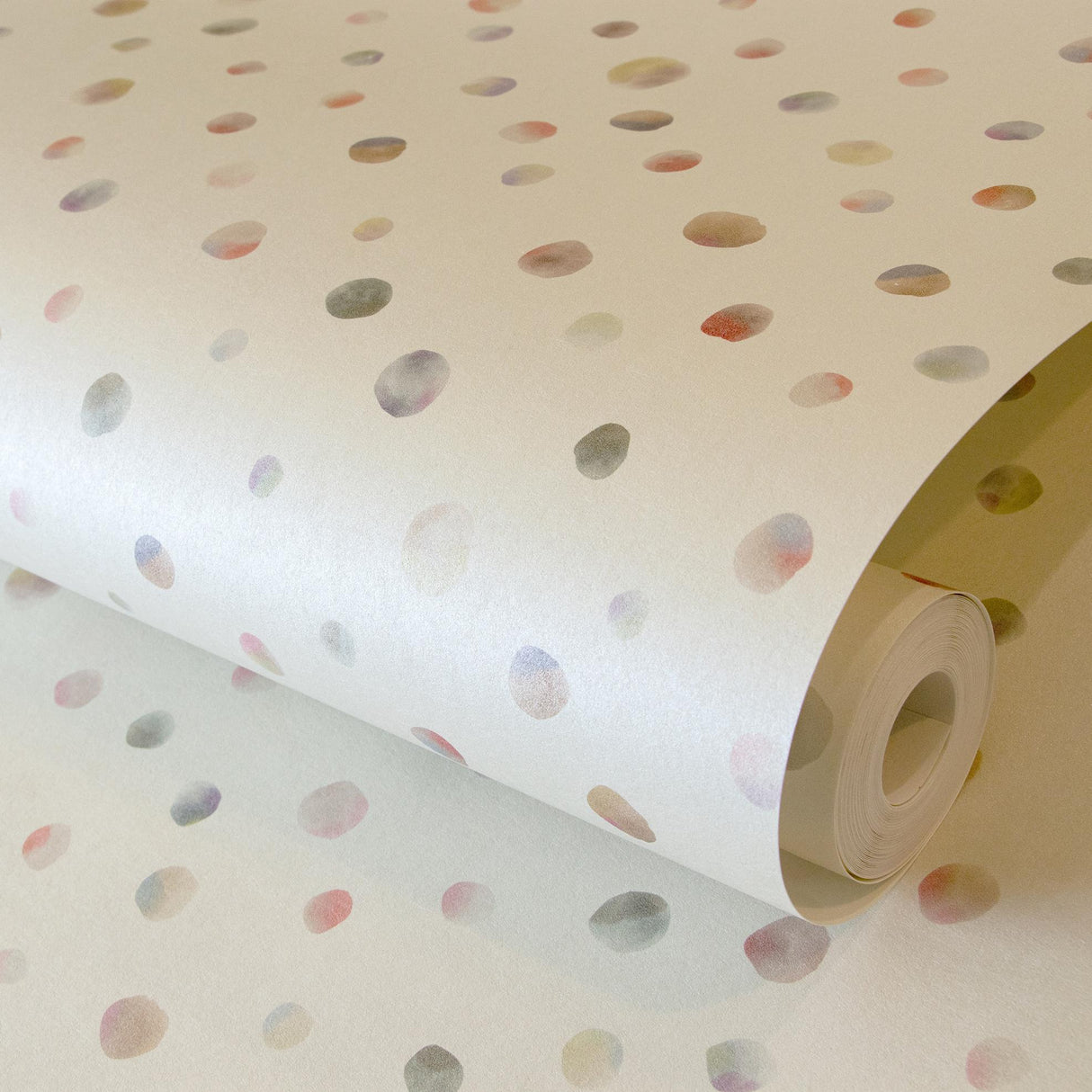 Galerie Watercolor Dots Cream Wallpaper