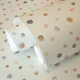 Galerie 26834 Great Kids Watercolor Dots Cream Wallpaper 26834 Cream Wallpaper