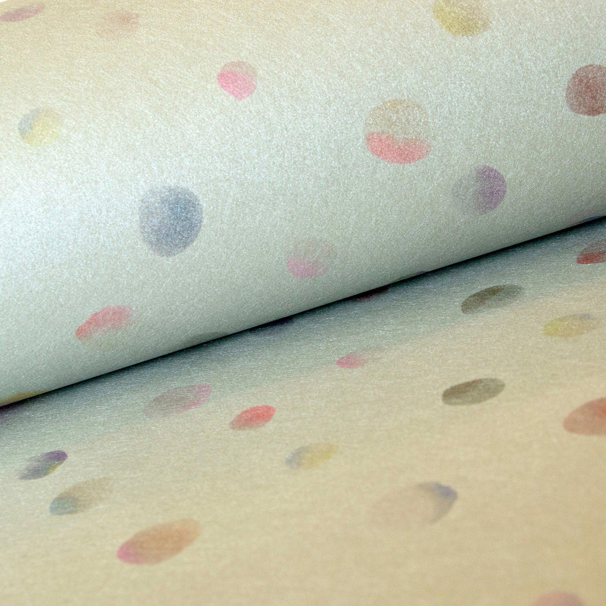 Galerie 26836 Great Kids Watercolor Dots Silver Grey Wallpaper 26836 Silver Grey Wallpaper