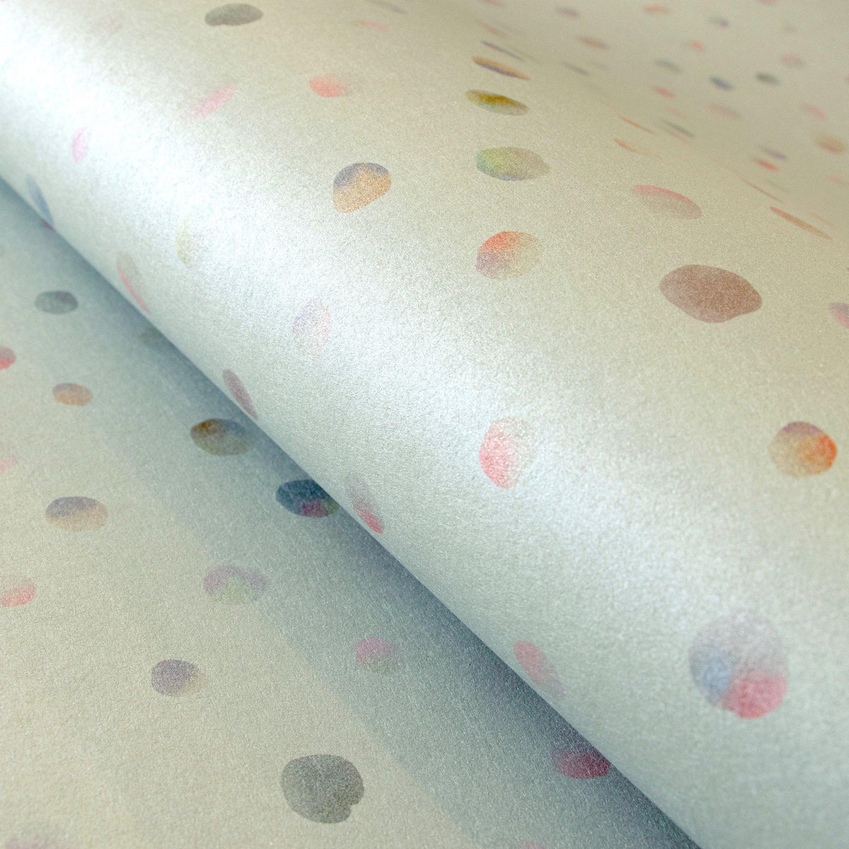 Galerie 26836 Great Kids Watercolor Dots Silver Grey Wallpaper 26836 Silver Grey Wallpaper