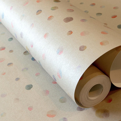 Galerie Watercolor Dots Beige Wallpaper
