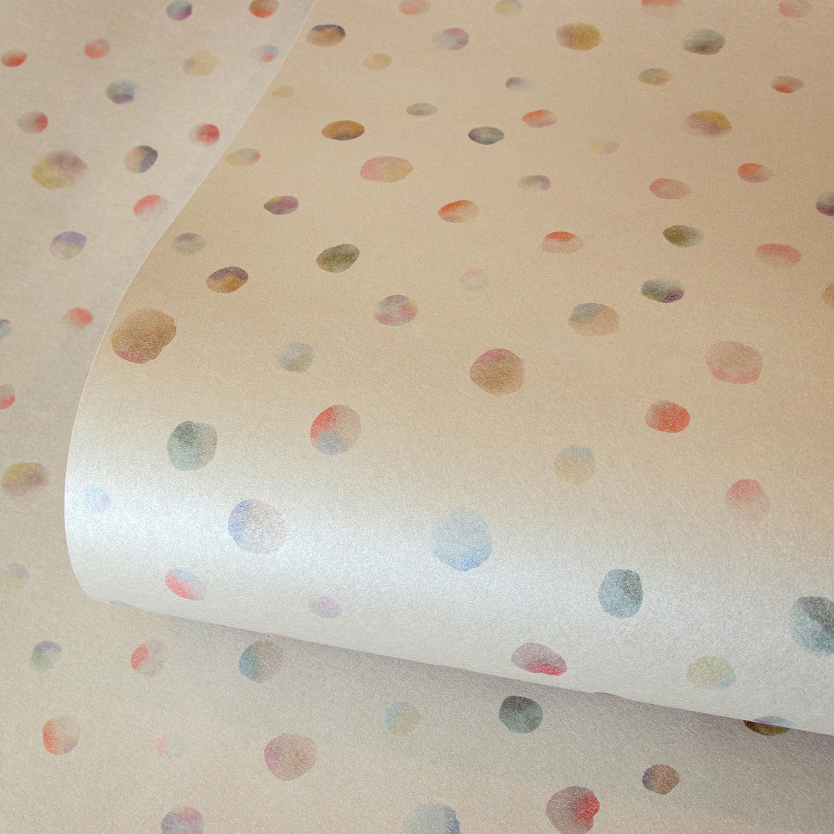Galerie Watercolor Dots Beige Wallpaper
