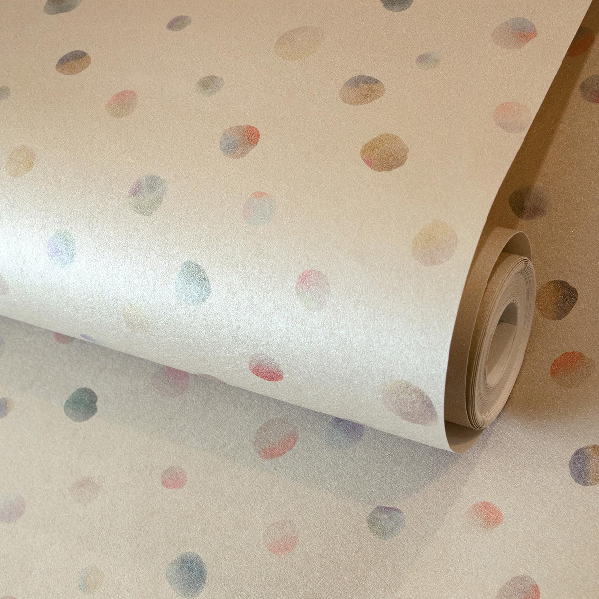 Galerie Watercolor Dots Beige Wallpaper