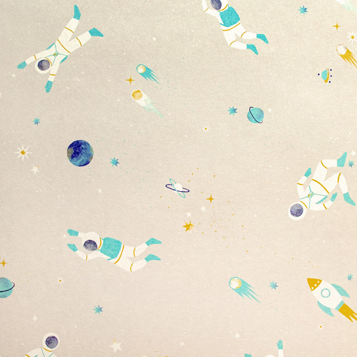 Galerie Super Space Beige Wallpaper