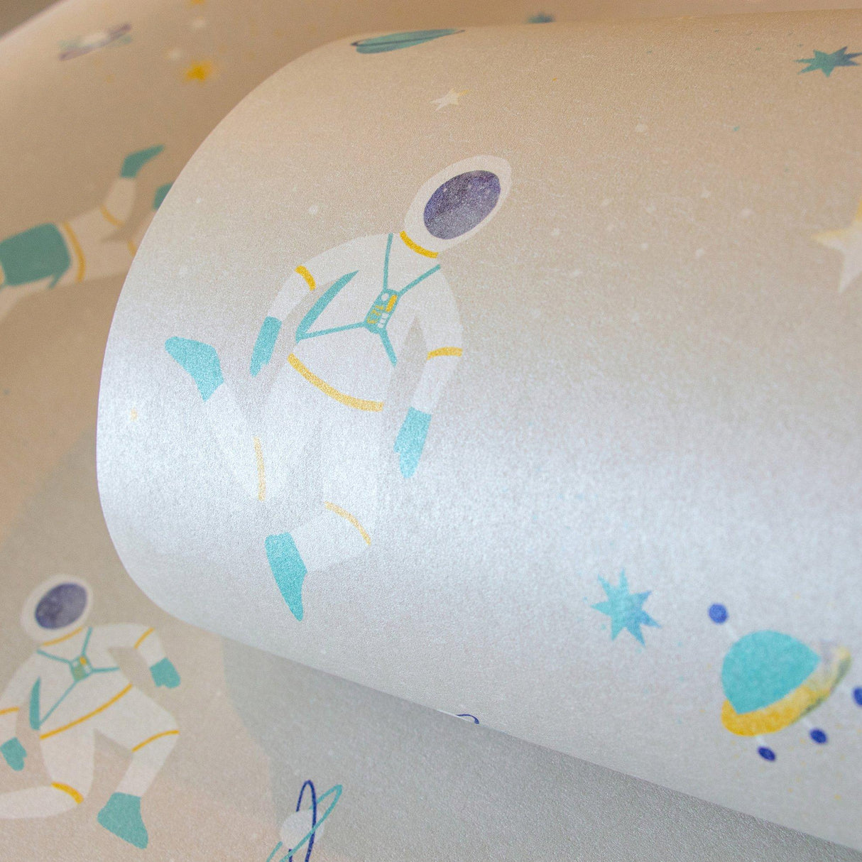 Galerie 26831 Great Kids Super Space Beige Wallpaper 26831 Beige Wallpaper