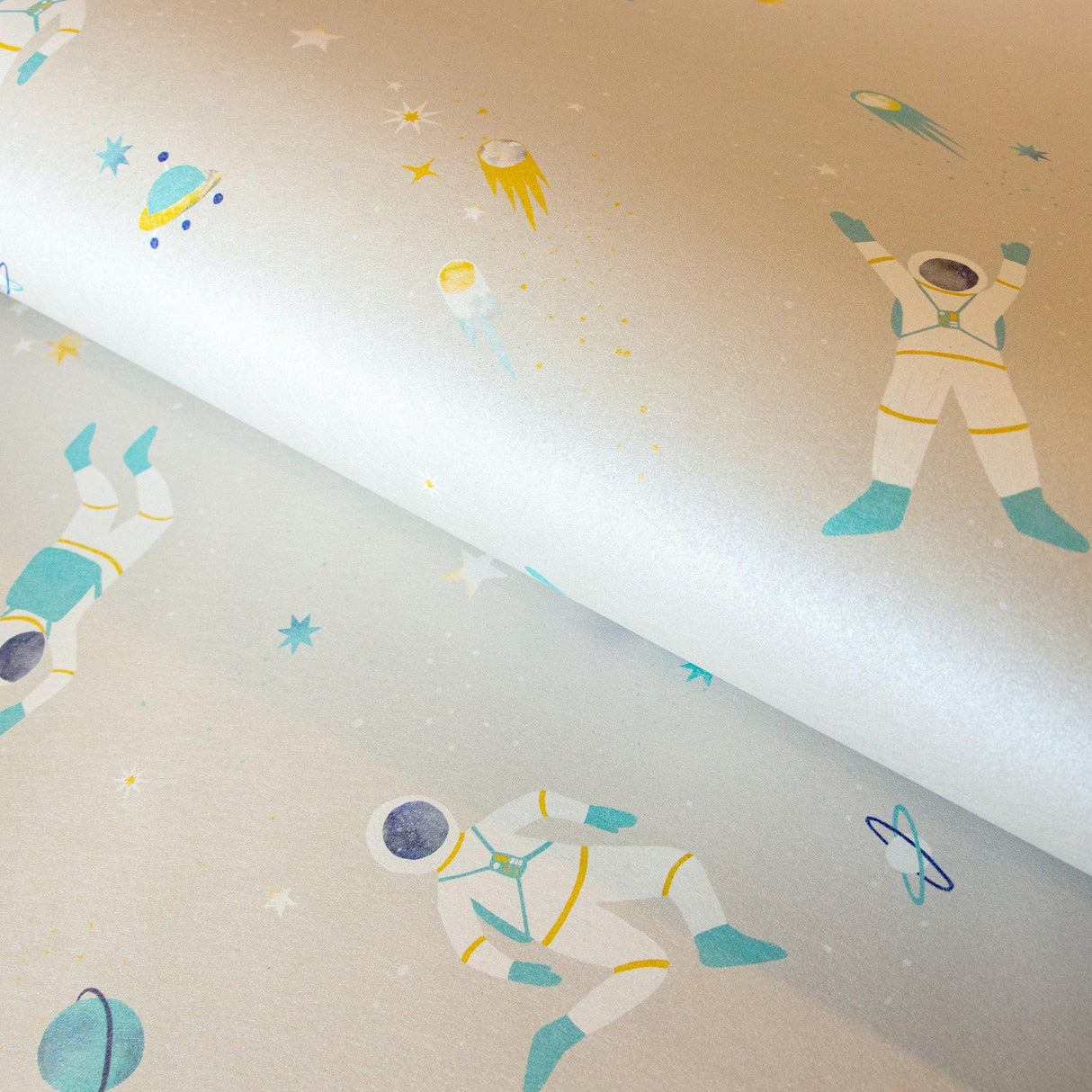 Galerie 26831 Great Kids Super Space Beige Wallpaper 26831 Beige Wallpaper