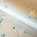 Galerie 26831 Great Kids Super Space Beige Wallpaper 26831 Beige Wallpaper