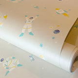 Galerie 26831 Great Kids Super Space Beige Wallpaper 26831 Beige Wallpaper