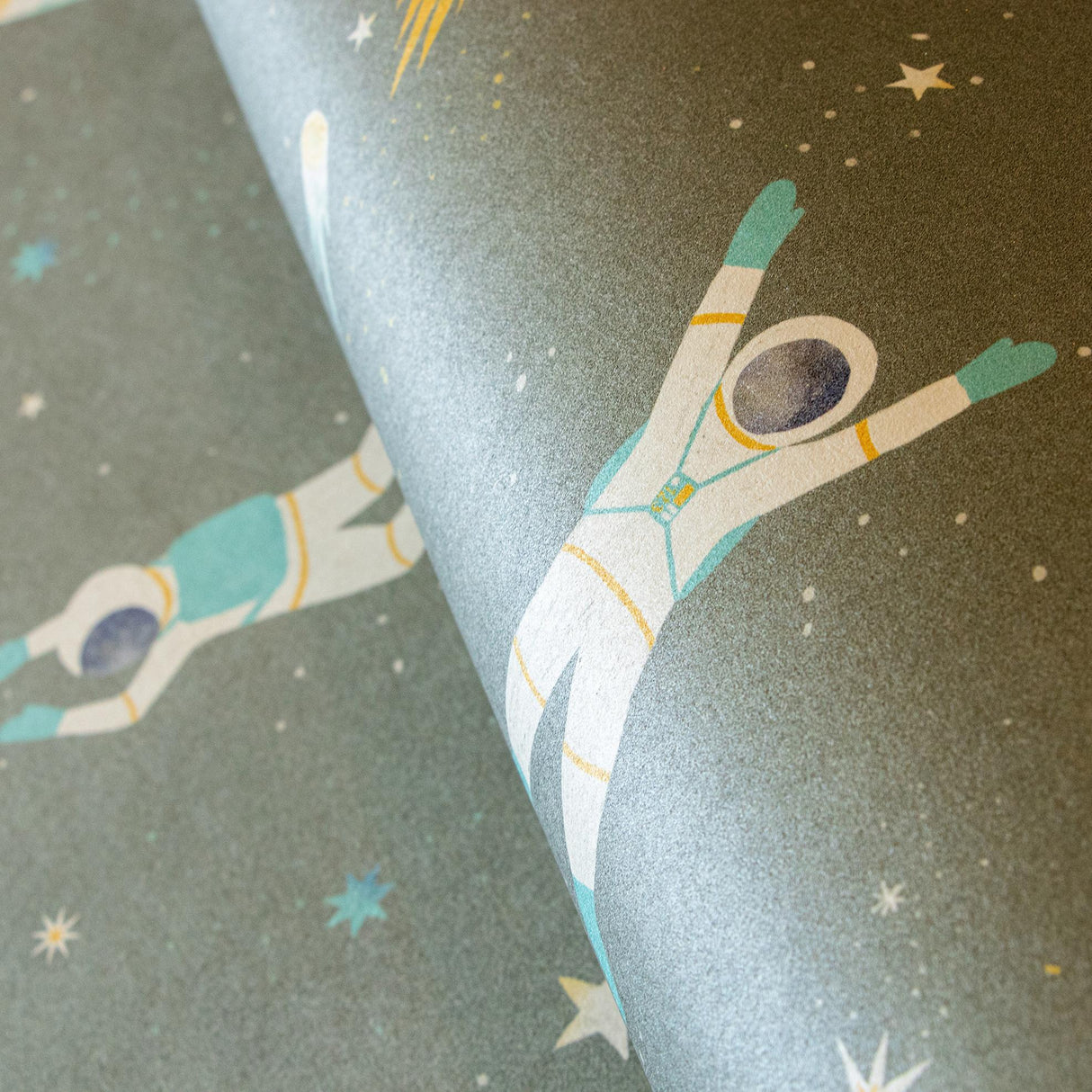 Galerie Super Space Silver Grey Wallpaper
