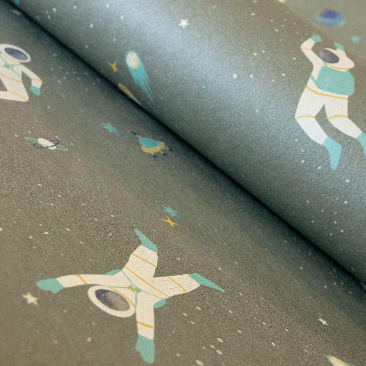 Galerie 26832 Great Kids Super Space Silver Grey Wallpaper 26832 Silver Grey Wallpaper