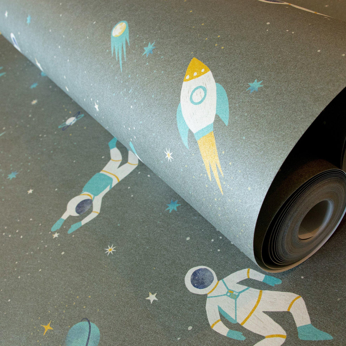 Galerie 26832 Great Kids Super Space Silver Grey Wallpaper 26832 Silver Grey Wallpaper